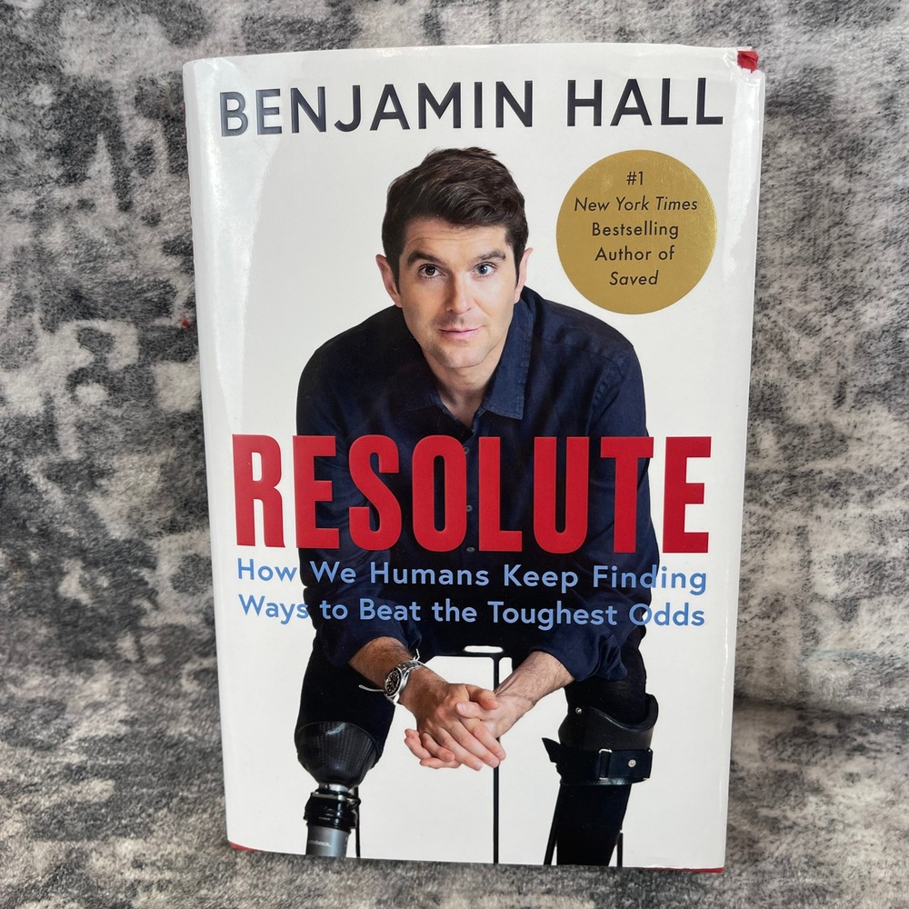 Benjamin Hall Resolute Hardcover‎ Book How We Humans Beat Toughest Odds Memoir